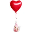 obciaznik do balonow stozek mama w serduszku rozowy jasny 90 g