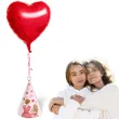 obciaznik do balonow stozek mama w serduszku rozowy jasny 90 g