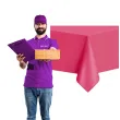 obrus foliowy classic ciemny rozowy partypal 274x137 cm