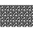 obrus foliowy czaszki halloween czarny bialy guirca 274 x 137 cm