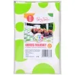 obrus foliowy grochy limonkowy arpex 130 x 100 cm