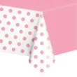 obrus foliowy groszki rozowy partypal 137 x 274 cm