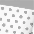 obrus foliowy groszki srebrny partypal 137 x 274 cm