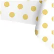 obrus foliowy groszki zloty partypal 137 x 274 cm