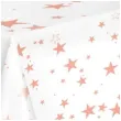 obrus foliowy gwiazdki bialo rozowy partypal 137 x 274 cm