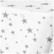 obrus foliowy gwiazdki bialo srebrny partypal 137 x 274 cm