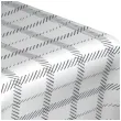 obrus foliowy kokardki i kratka bialy partydeco 180 x 120 cm