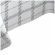 obrus foliowy kokardki i kratka bialy partydeco 180 x 120 cm