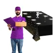 obrus foliowy konfetti czarny partypal 137 x 274 cm