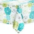 obrus foliowy kwiaty zielony partypal 137x274 cm