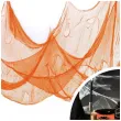obrus halloweenowa pajeczyna pomaranczowy partypal 76 x 300 cm