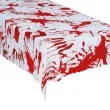 obrus krwawe slady halloween bialy czerwony guirca 177 x 134 cm