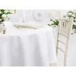 obrus materialowy okragly bialy matowy partydeco 300 cm