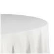 obrus materialowy okragly bialy matowy partydeco 300 cm