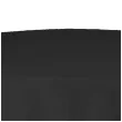 obrus materialowy okragly czarny matowy partydeco 230 cm