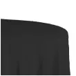 obrus materialowy okragly czarny matowy partydeco 230 cm