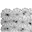 obrus pajeczyna i pajaki czarny partydeco 180cm x 135 cm