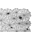 obrus pajeczyna i pajaki czarny partydeco 180cm x 135 cm