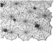 obrus pajeczyna i pajaki czarny partydeco 180cm x 135 cm