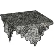 obrus pajeczyna koronka czarny guirca 100 x 75 cm