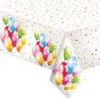 obrus papierowy balony i grochy mix maki 180 x 120 cm