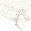 obrus papierowy kropki kolorowe maki 180 x 120 cm