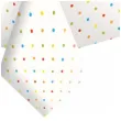 obrus papierowy kropki kolorowe maki 180 x 120 cm