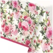 obrus papierowy kwiat rozy rozowy jasny maki 180 x 120 cm