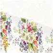 obrus papierowy kwiaty i kropki mix maki 180 x 120 cm