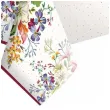 obrus papierowy kwiaty i kropki mix maki 180 x 120 cm