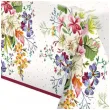 obrus papierowy kwiaty i kropki mix maki 180 x 120 cm