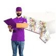 obrus papierowy kwiaty i kropki mix maki 180 x 120 cm
