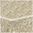 obrus papierowy roslinny ornament zloty maki 180 x 120 cm