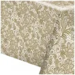 obrus papierowy roslinny ornament zloty maki 180 x 120 cm