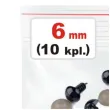 oczka bezpieczne classic czarne stoklasa 6 mm 10 kpl