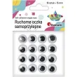 oczka samoprzylepne ruchome titanum 15 mm 16 szt