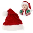 odatek do stroju na mikolajki boze narodzenie czapka mikolaja dla dzieci welurowa 26x35 cm