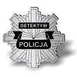 odznaka policja detektyw srebrna 6 cm
