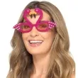 okulary flaming brokat rozowe smiffys
