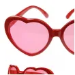 okulary na walentynki serduszka czerwone partydeco