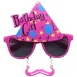 okulary party birtday girl z wasem rozowy tamipol