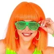 okulary party disco zielone widmann