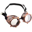 okulary party gogle steampunk brazowe funnyfashion