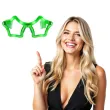okulary party gwiazdki swiecace zielone godan