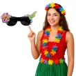 okulary party hawajski ptak z kwiatem boland