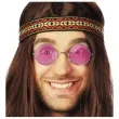 okulary party hipis rozowy smiffys