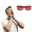 okulary party modne groszki czerwone funny fashion
