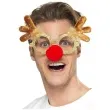 okulary party renifer rudolf zloto czerwone smiffys