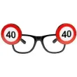 okulary party urodziny 40 traffic birthday folat