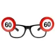 okulary party urodziny 60 traffic birthday folat
